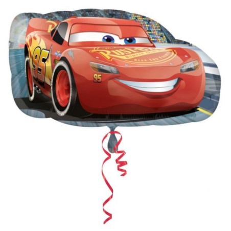 Cars Lightning McQueen Balloon SuperShape Foil Balloon - 30" (Optional Helium Inflation)