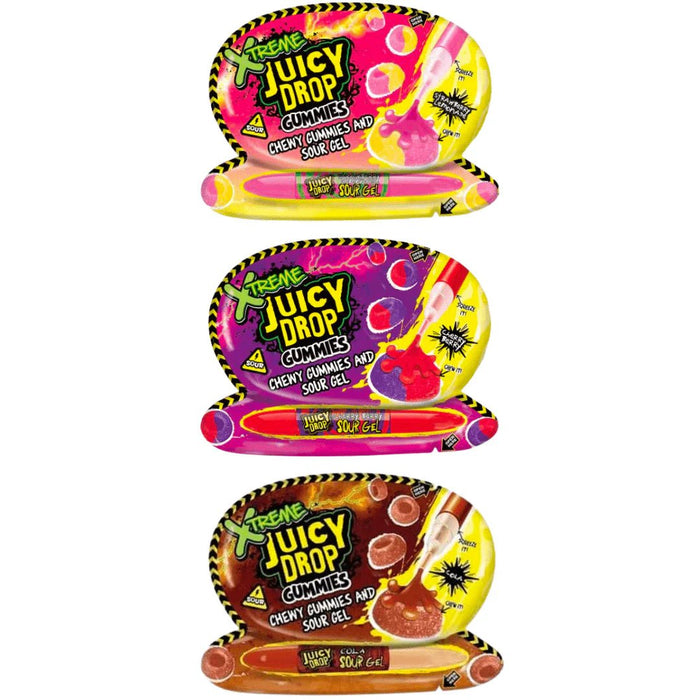 Bazooka Xtreme Juicy Drop Gummies 67g 12 x 67g Packs  BBE: 27/03/25