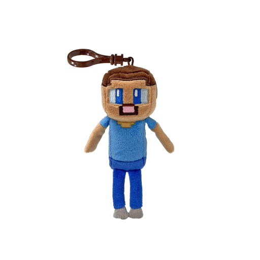 Ty Key Clip - Steve (Minecraft) soft toy - front