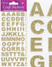 Craft Stickers Bold Alphabet Set Gold No.65