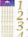 Stylised Numbers Gold