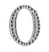 Craft Stickers 50mm Number 0 with Diamante Iridescent No.42