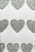 Craft Stickers Glitter Hearts Assortment Silver No.24