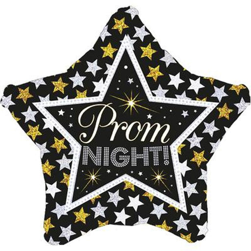 Prom Night Stars Holographic 19" Foil Balloon (Optional Helium Inflation)