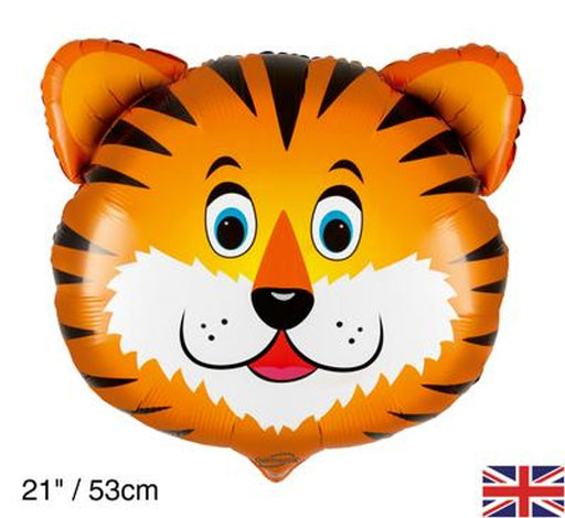 Medium Tiger 21" Foil Balloon (Optional Helium Inflation)
