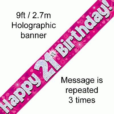 Banner Happy 21st Birthday