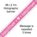 9ft Banner Baby Shower Pink