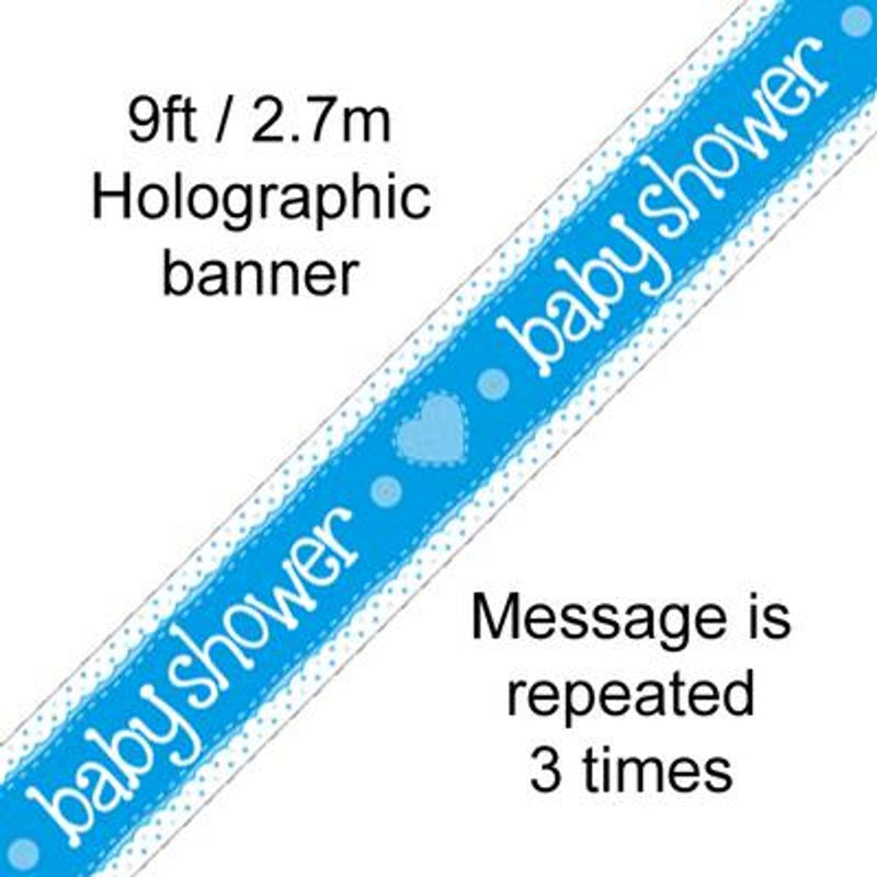 9ft Banner Baby Shower Blue