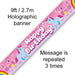 9ft Banner Unicorn Rainbow Birthday
