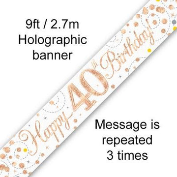 Banner Happy 40th Birthday
