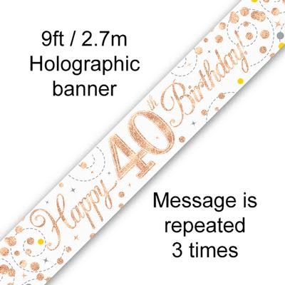 Banner Happy 40th Birthday
