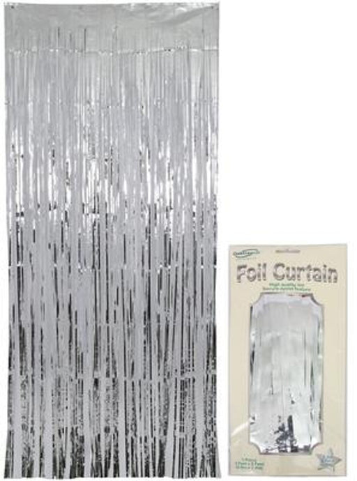 Foil Door Curtain 0.90m x 2.40m Metallic Silver