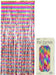 Foil Door Curtain 0.90m x 2.40m Metallic Rainbow