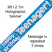 Happy Birthday Teenager Holographic 9ft Banner