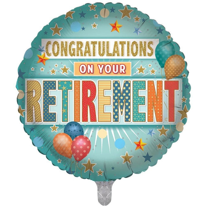 Congratulations on your Retirement Foil Balloon (Optional Helium Inflation)