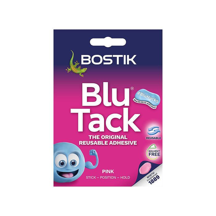 Bostik Pink Blu Tack Reusable Adhesive (45g)