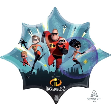 35" Incredibles Supershape Foil Balloon (Optional Helium Inflation)