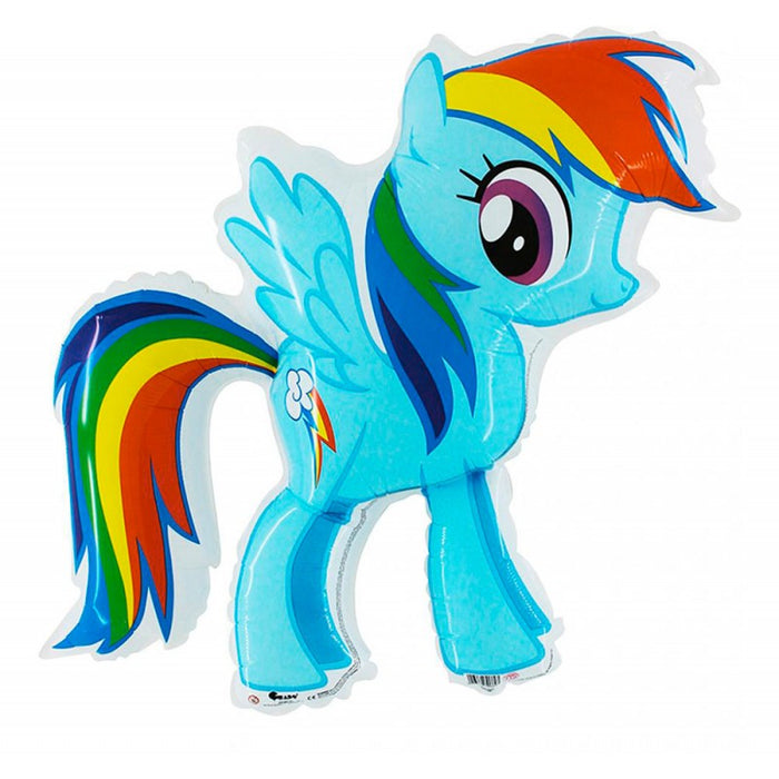 My Little Pony Rainbow Dash Foil Balloons Large 33" (Optional Helium Inflation)