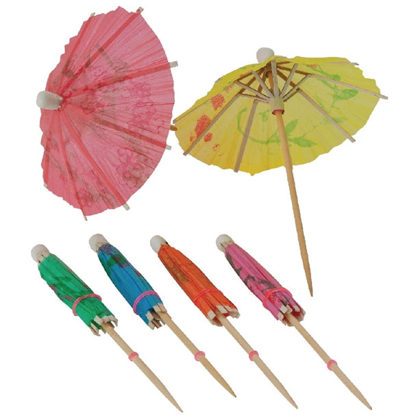 Paper Cocktail Umbrellas Parasols - Pack of 10
