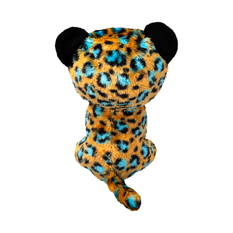 Ty Beanie Boos Regular - Cobalt the Leopard soft toy - side