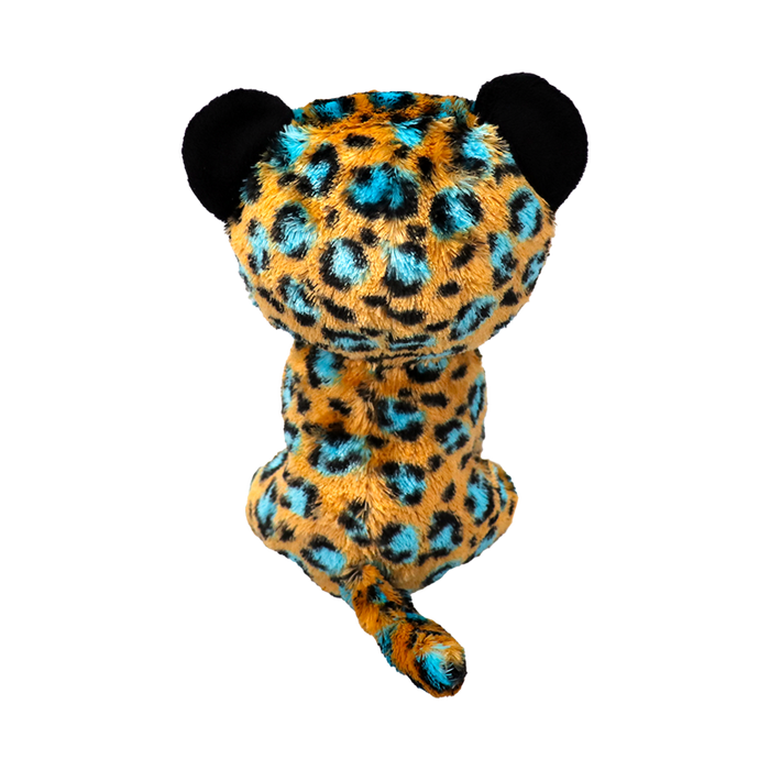 Ty Beanie Boos Regular - Cobalt the Leopard soft toy - side