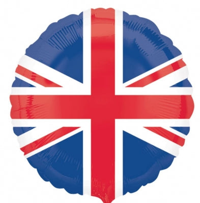 Union Jack British Foil Balloon (Optional Helium Inflation)