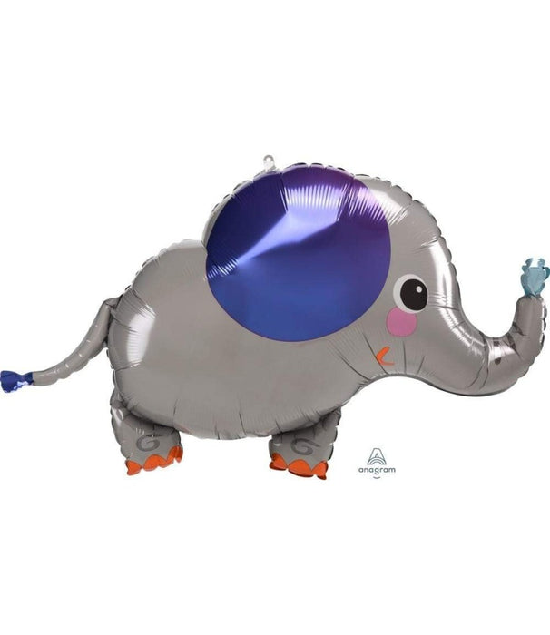 Elephant Supershape Foil Balloon (Optional Helium Inflation)