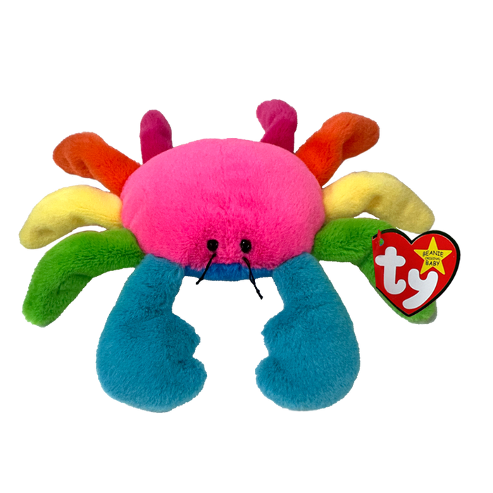 Ty Beanie Babies Regular - Scuttle the Rainbow Crab soft toy