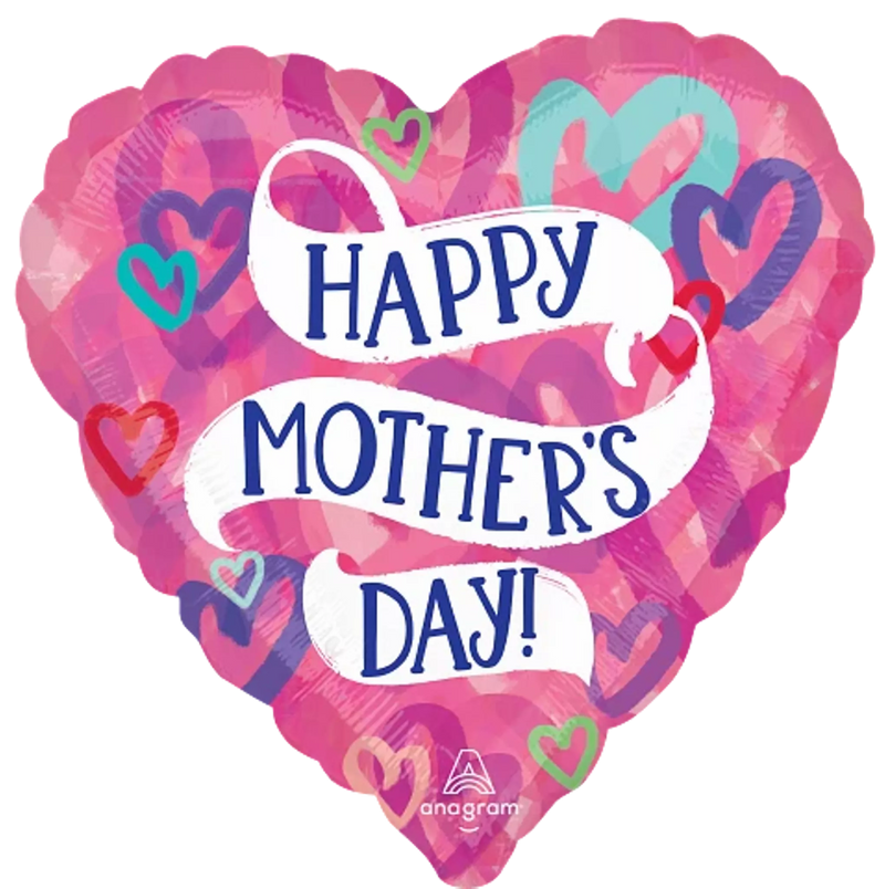 Happy Mothers Day Foil Balloon (Optional Helium Inflation)
