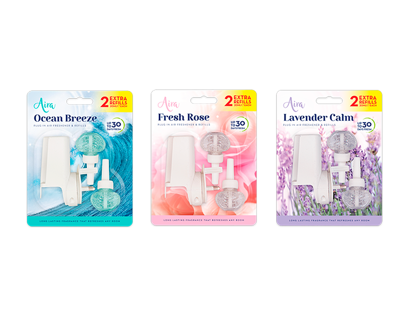 Scented Plug-In Air Freshener with 2 Refills