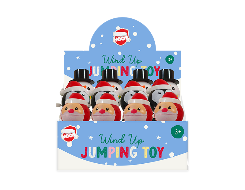 Christmas Wind Up Jumping Toy