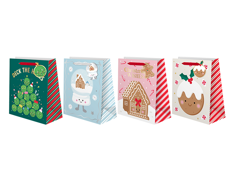 Medium Christmas Gift Bag (Assorted Designs)