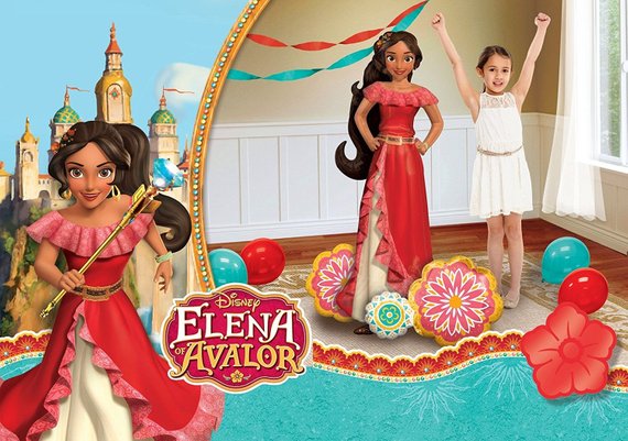 Disney Elena of Avalor Giant Size Balloon Air Walker (Optional Inflation)