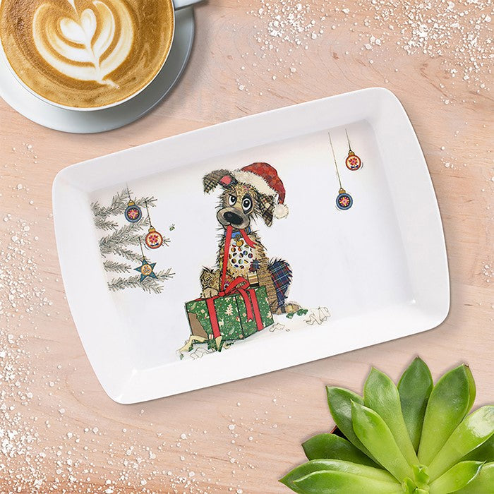 Christmas Bug Art Tray Mutt