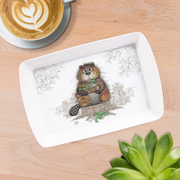 Bug Art Small Tray Beaver
