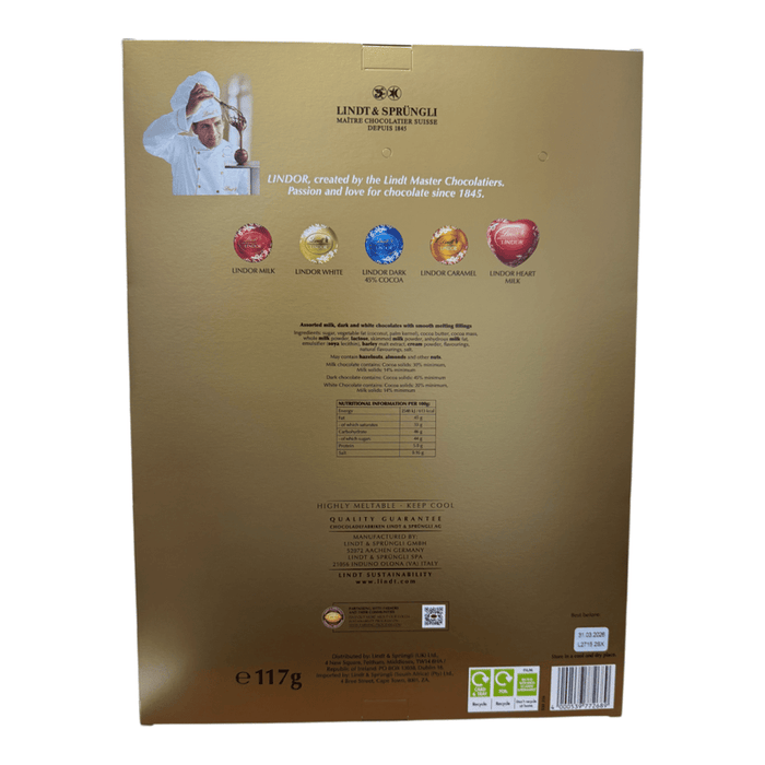 Lindt Lindor Assorted Mini Truffle Advent Calendar 117g