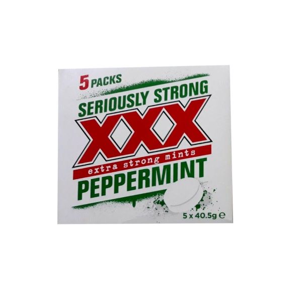 XXX Extra strong Mints Peppermint 5-Pack (40.5g Each)