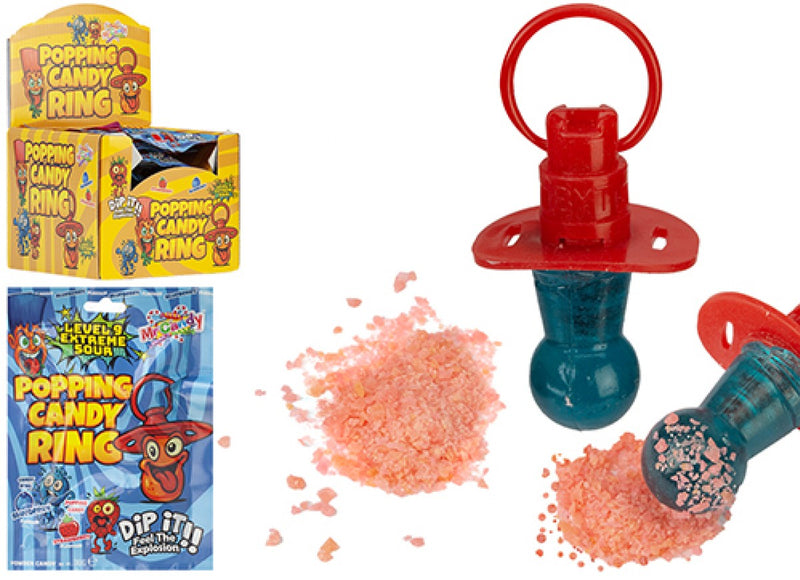 Mr Candy Popping Candy Ring with Dip Powder