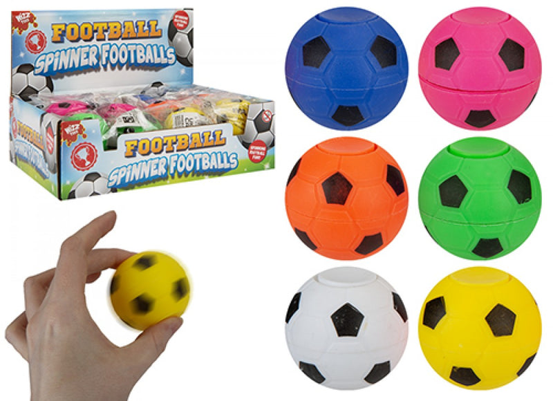 Wizz Toys Spinner Football 5cm (Assorted Colours)