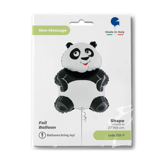 Panda Supershape Foil Balloon (Optional Helium Inflation)