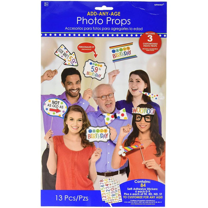 Rainbow Personalised Photo Booth Props Party Selfie Camera