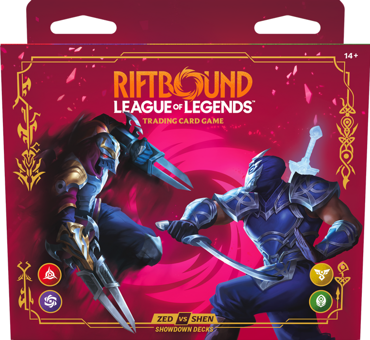 Riftbound: League of Legends TCG – Showdown Deck Display – Vendetta: Zed vs Shen