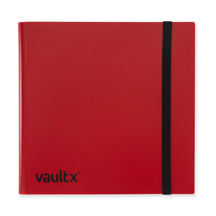 12-Pocket Strap Binder - Red