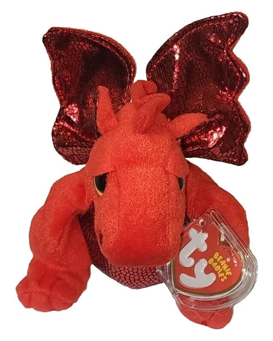 Ty Beanie Baby Y Ddraig Goch Welsh Dragon Plush Toy