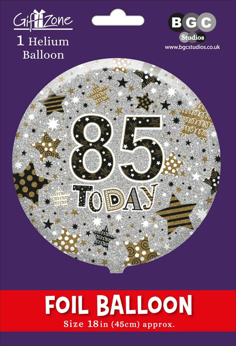 85 Today Foil Balloon (Optional Helium Inflation)
