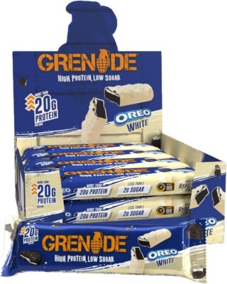 12 x Grenade Bars Protein Packed Whats Flavour - Full Case