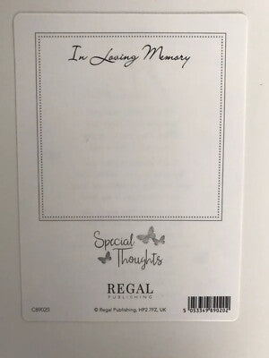 Special Nan Loving Memory Open Graveside Memorial Card