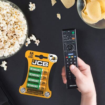 JCB Rechargeable AA Batteries 4 Pack