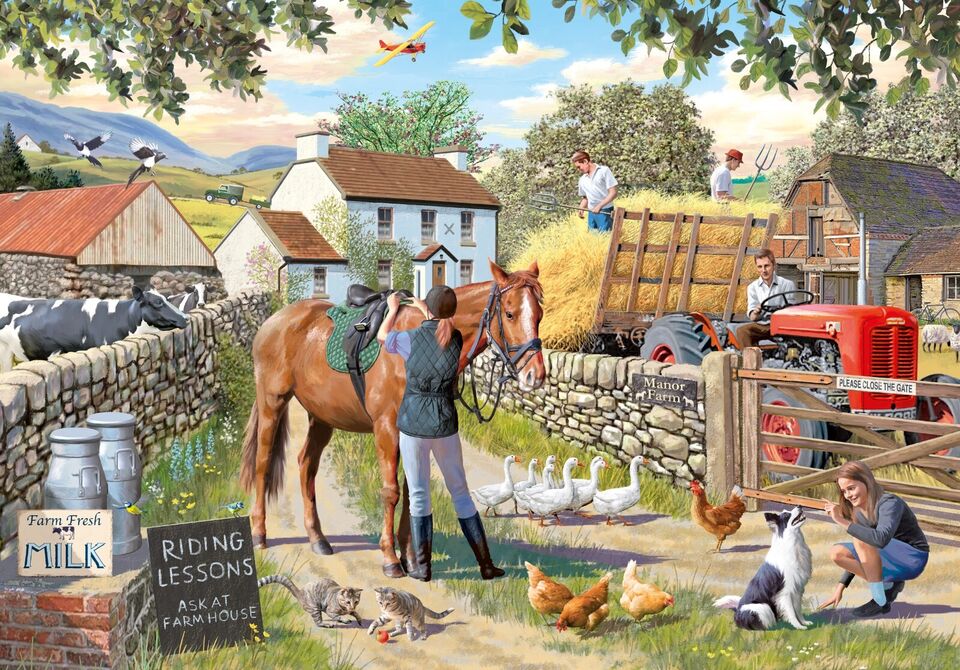 500 Piece Jigsaw Puzzle - Manor Farm