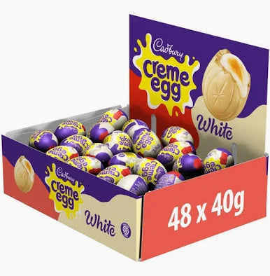 White Cadbury Creme Egg Full Box (40g each - Pack of 48)